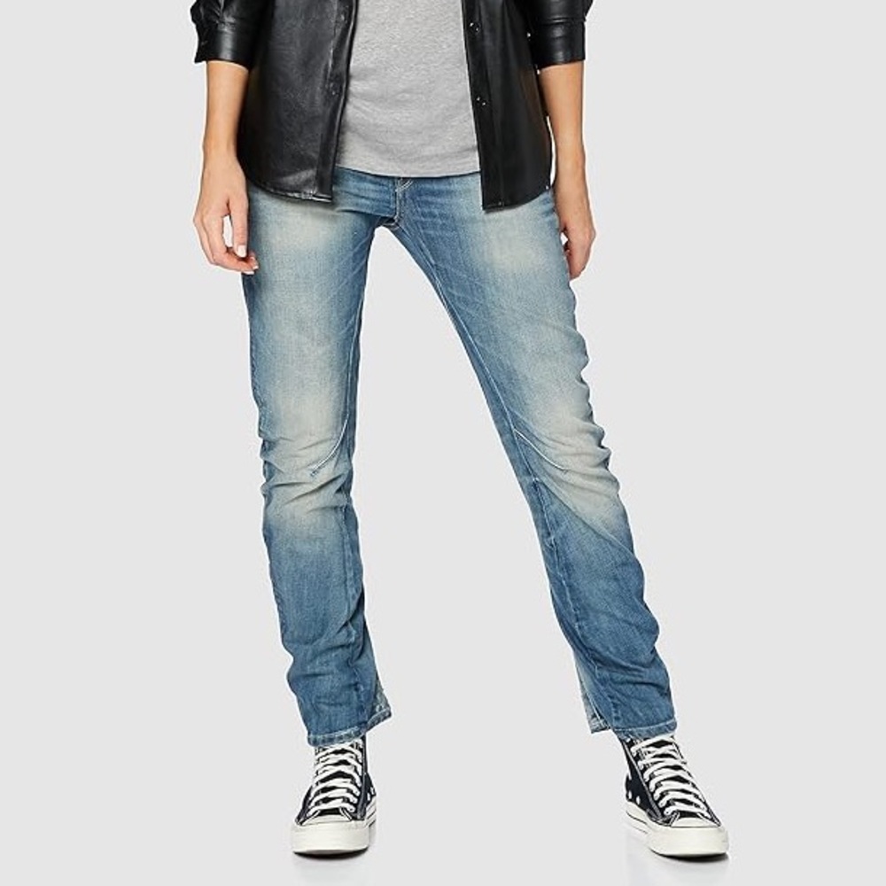 G-STAR RAW Arc 3D Loose Tapered Women’s Jeans in Vintage Faded Wash Tag 24 X 34